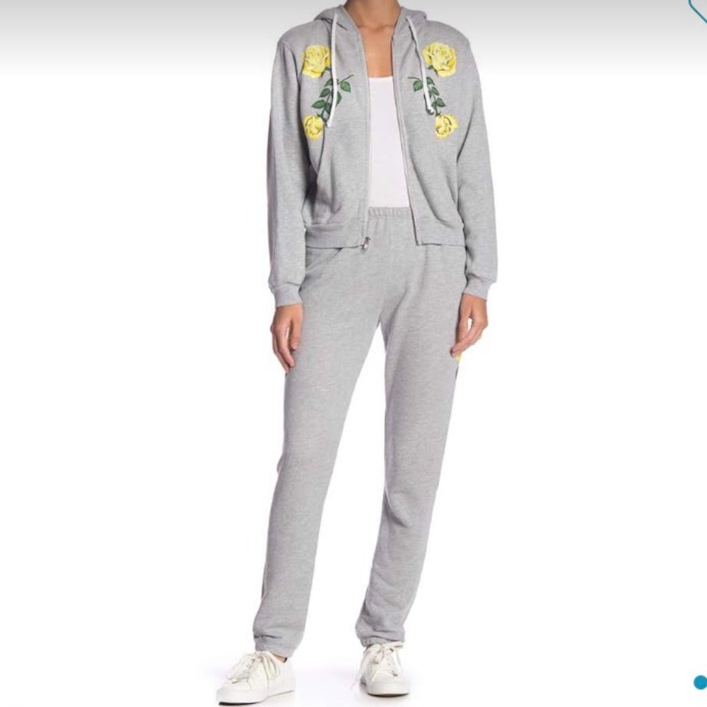 Wildfox Friendship Roses Knox Sweatpants L